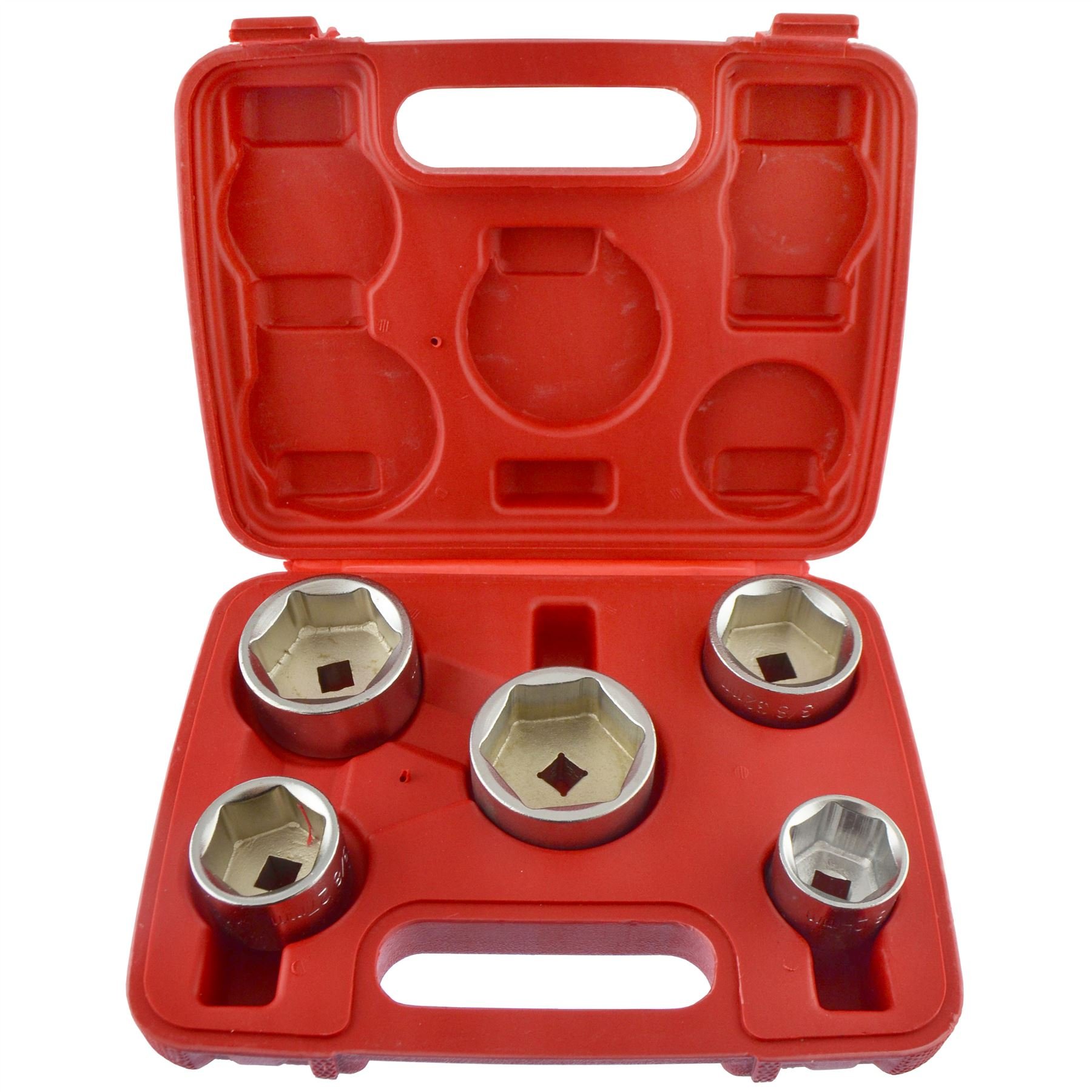 Neilsen CT1780-5pc 3/8in Dr Oil Filter Socket Set | Sizes 24mm, 27mm, 32mm, 36mm, 38mm