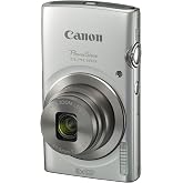 Canon PowerShot ELPH 180 Digital Camera w/Image Stabilization and Smart AUTO Mode (Silver) (Renewed)