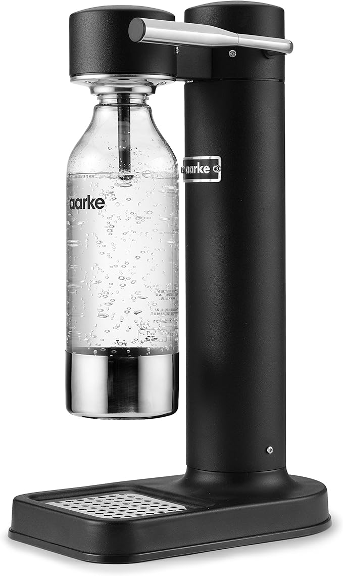 Aarke Carbonator II Water Carbonator, Stainless Steel Casing, Soda
