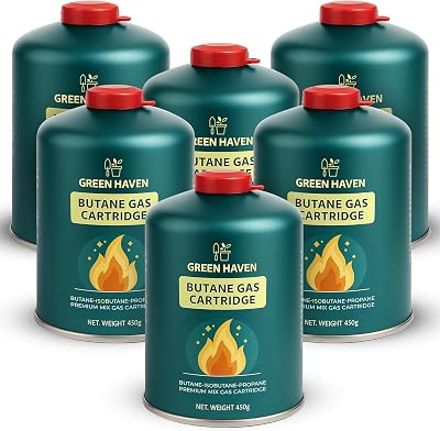 Green Haven C500 Gas Cartridges 6 Pack EN417 Propane-Butane-Isobutane