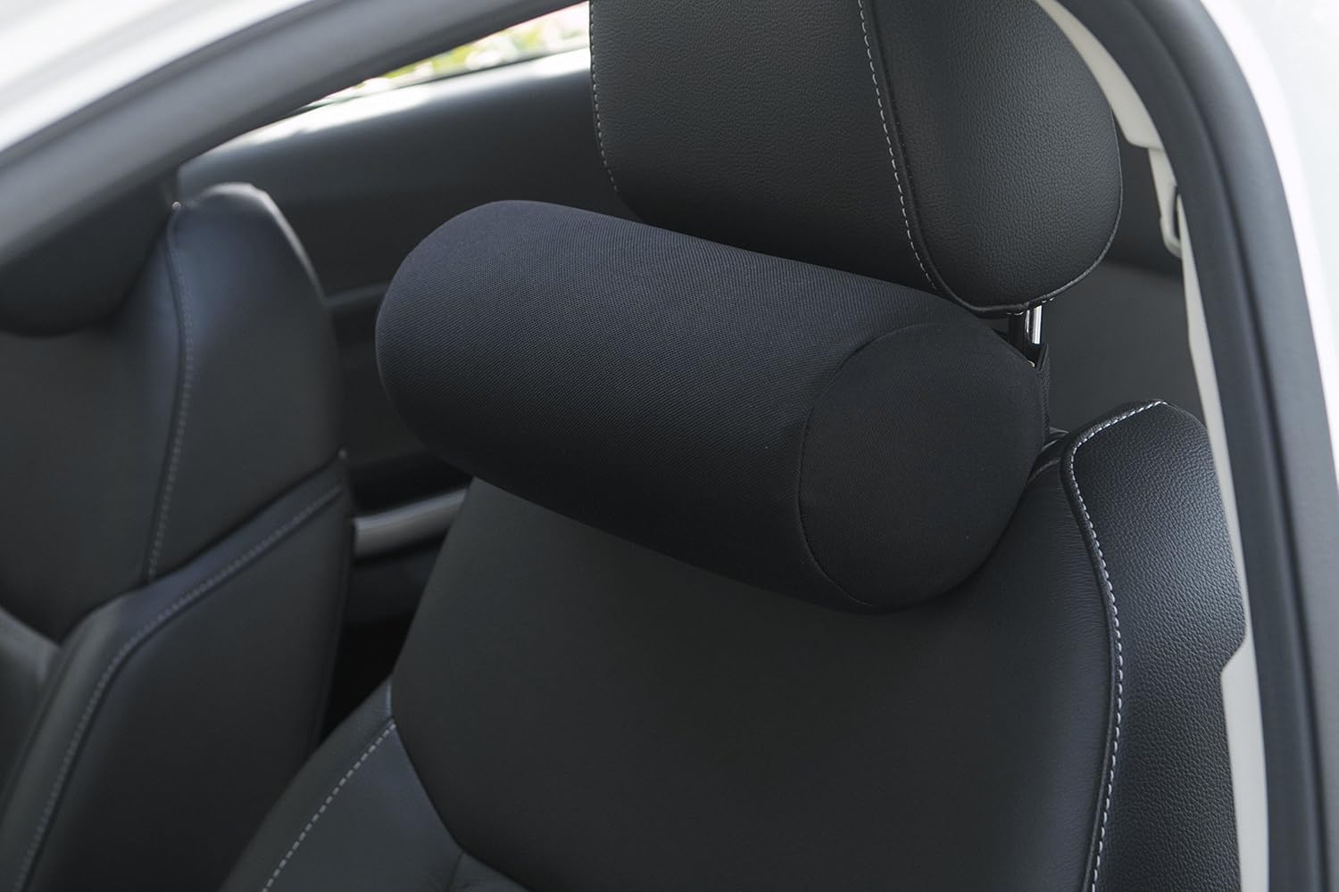 Alibo Mousse A Memoire De Forme De Voiture Cervical Rond Col Roule Rest Oreiller Chaise De Bureau Bloster Appuie Tete Prend En Charge Coussin De Voyage Tour De Cou Avec Sangle Reglable Linge