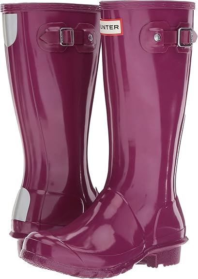 purple hunter wellies