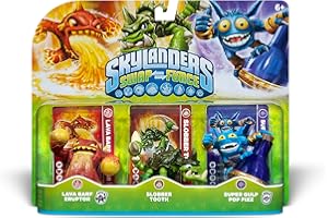 ACTIVISION Skylanders SWAP Force Triple Character Pack: Lava Barf Eruptor, Slobber Tooth, Super Gulp Pop Fizz