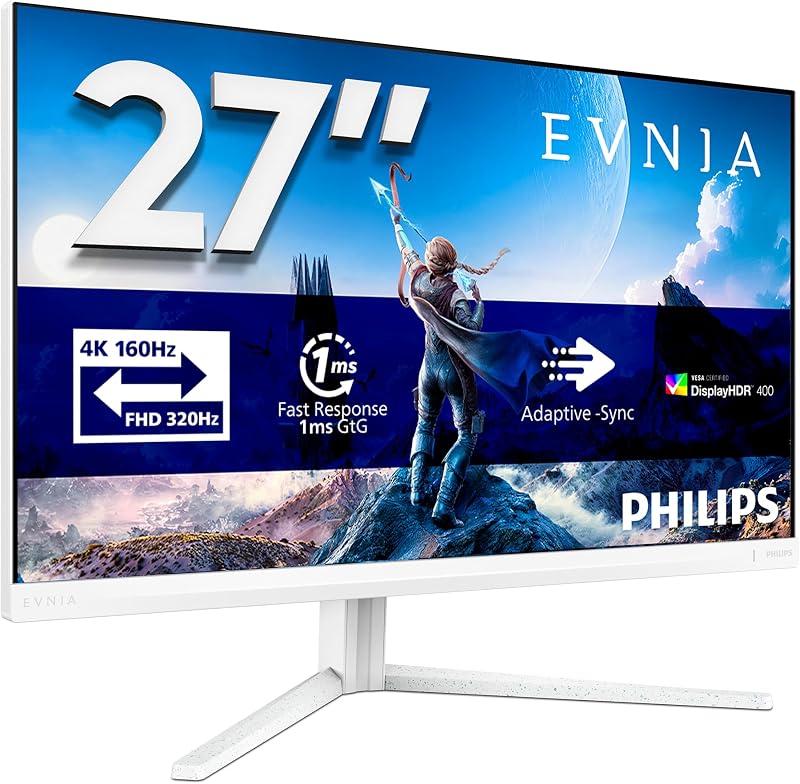 Philips Evnia 27 inch 4K 160Hz HDR400 G-Sync IPS USB-C 65W