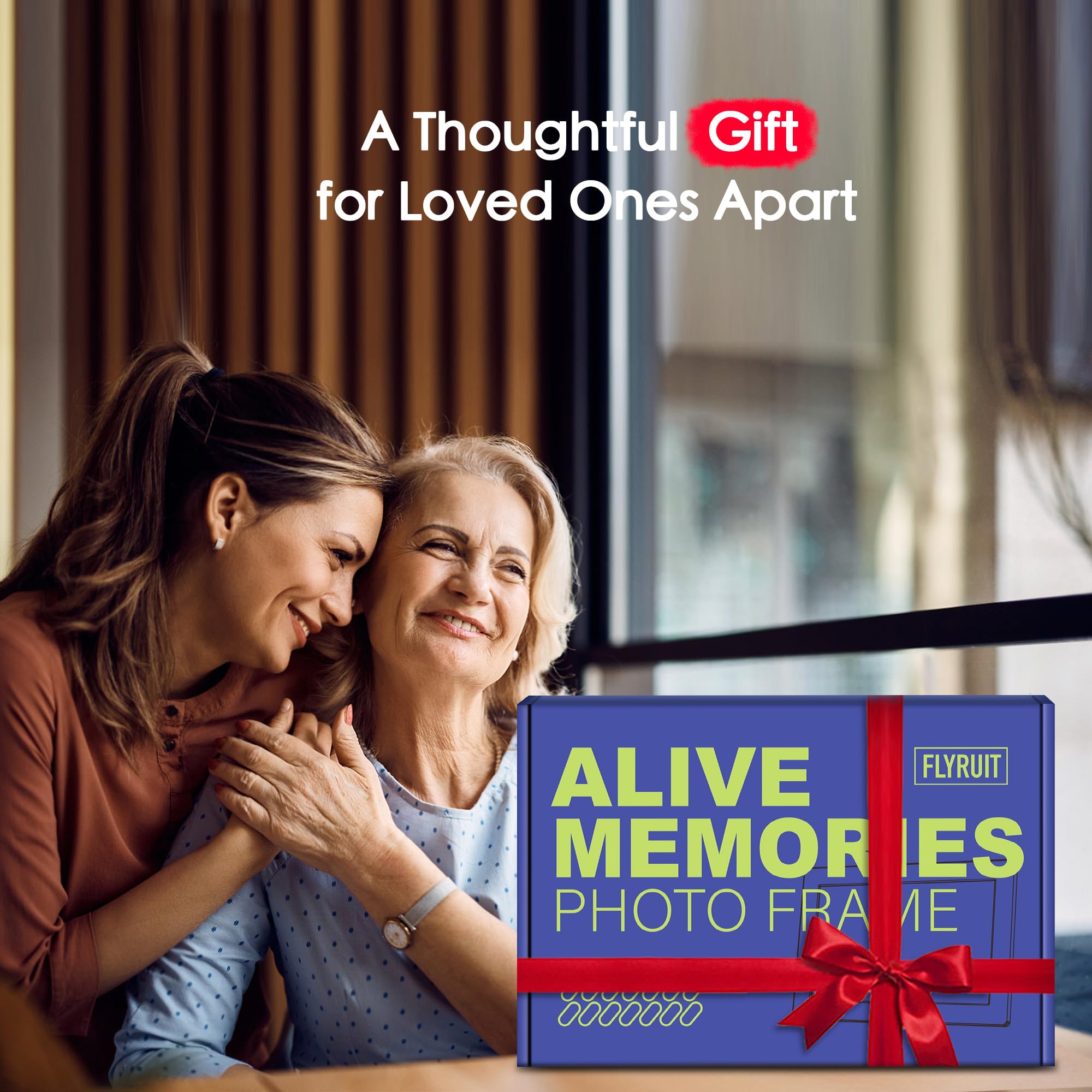 Digital Picture Frame, 10.1 inch Frameo Digital Frame WiFi, 1280 * 800 IPS HD Touchscreen, 32GB Storage, Instant Share Pictures Video, Smart Photo Frame Electronic, Gifts for Mom, House Warming