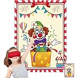 Funnlot Carnival Games Circus Theme Party Decorations Pin The Nose On The Clown Circus Theme Games Carnival Party Supplies De