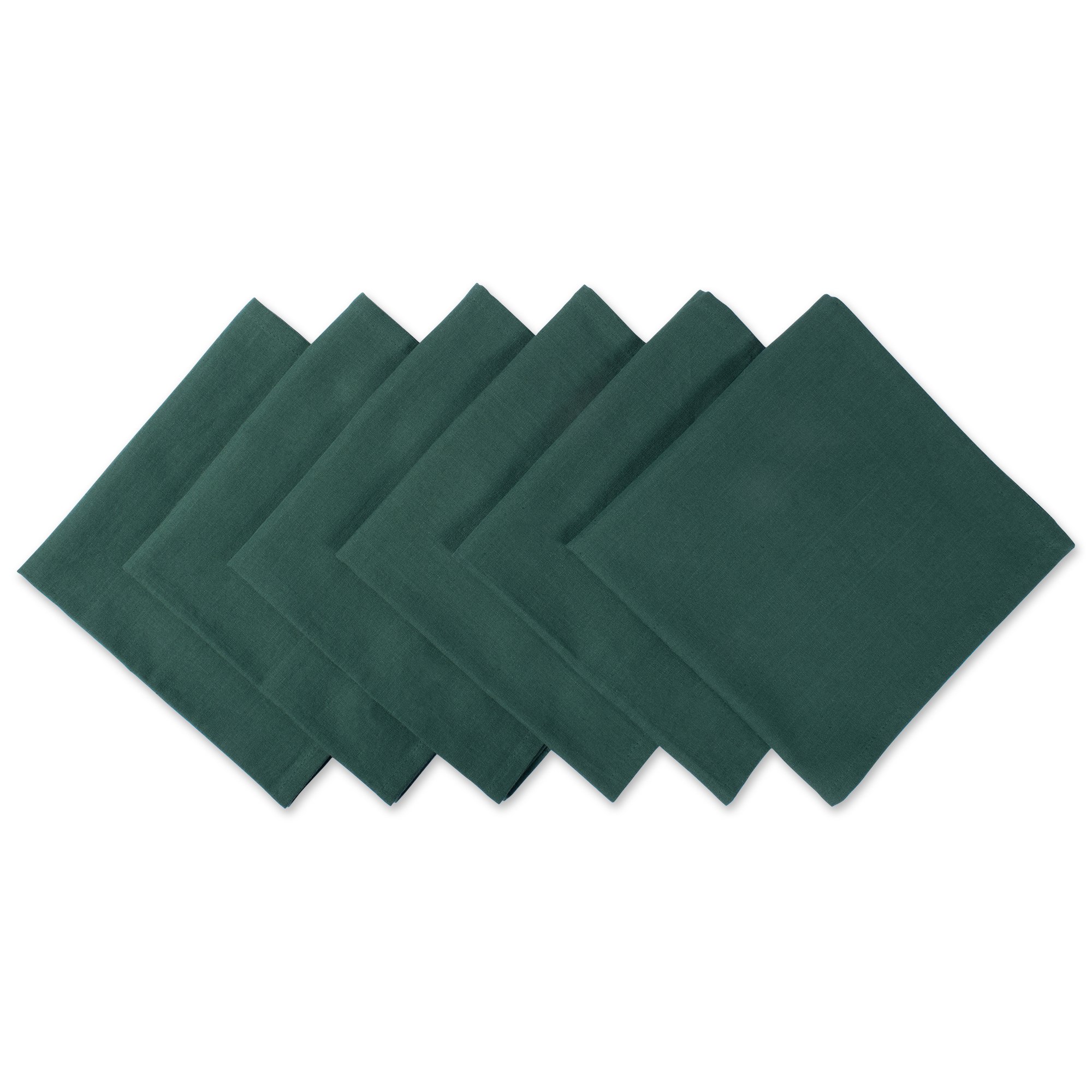 DII Collection, Cotton, Dark Green, 20" x 20" (Set of 6) — image 1