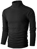 GIVON Mens Slim Fit Soft Blend Mock Neck Pullover