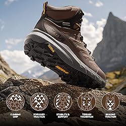 NORTIV 8 Men's Lightweight Hiking Boots Waterproof