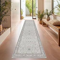 Washable Non Slip 2x10 Hallway Runner Rug - Long