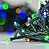 100 LED Multicolored Christmas String Lights | 30 Ft, Battery Operated, Auto Timer, 8 Light Modes, Water Resistant, Indoor and Outdoor Use