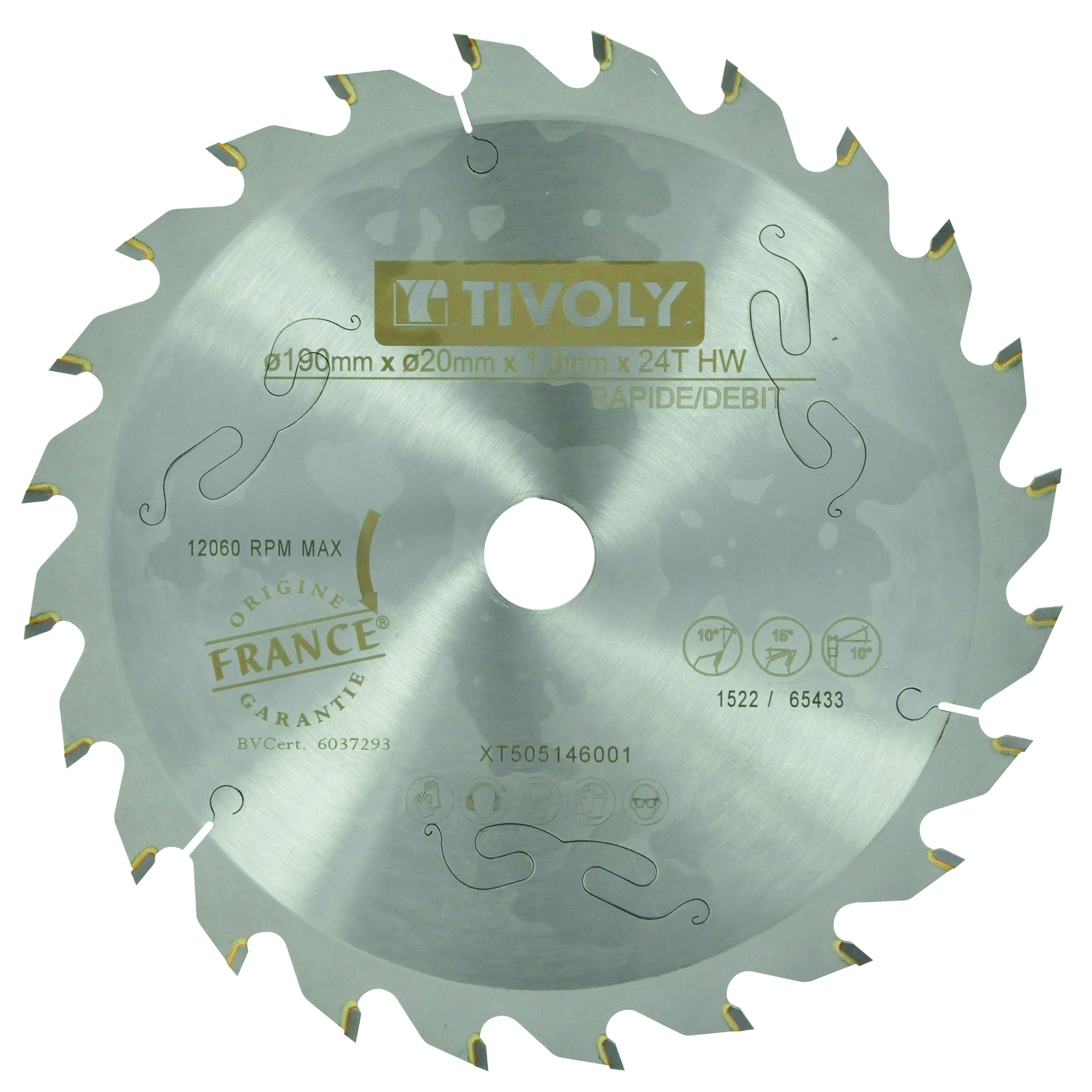Tivoly xt505146002 Circular Saw Blade, Steel, 190 cm