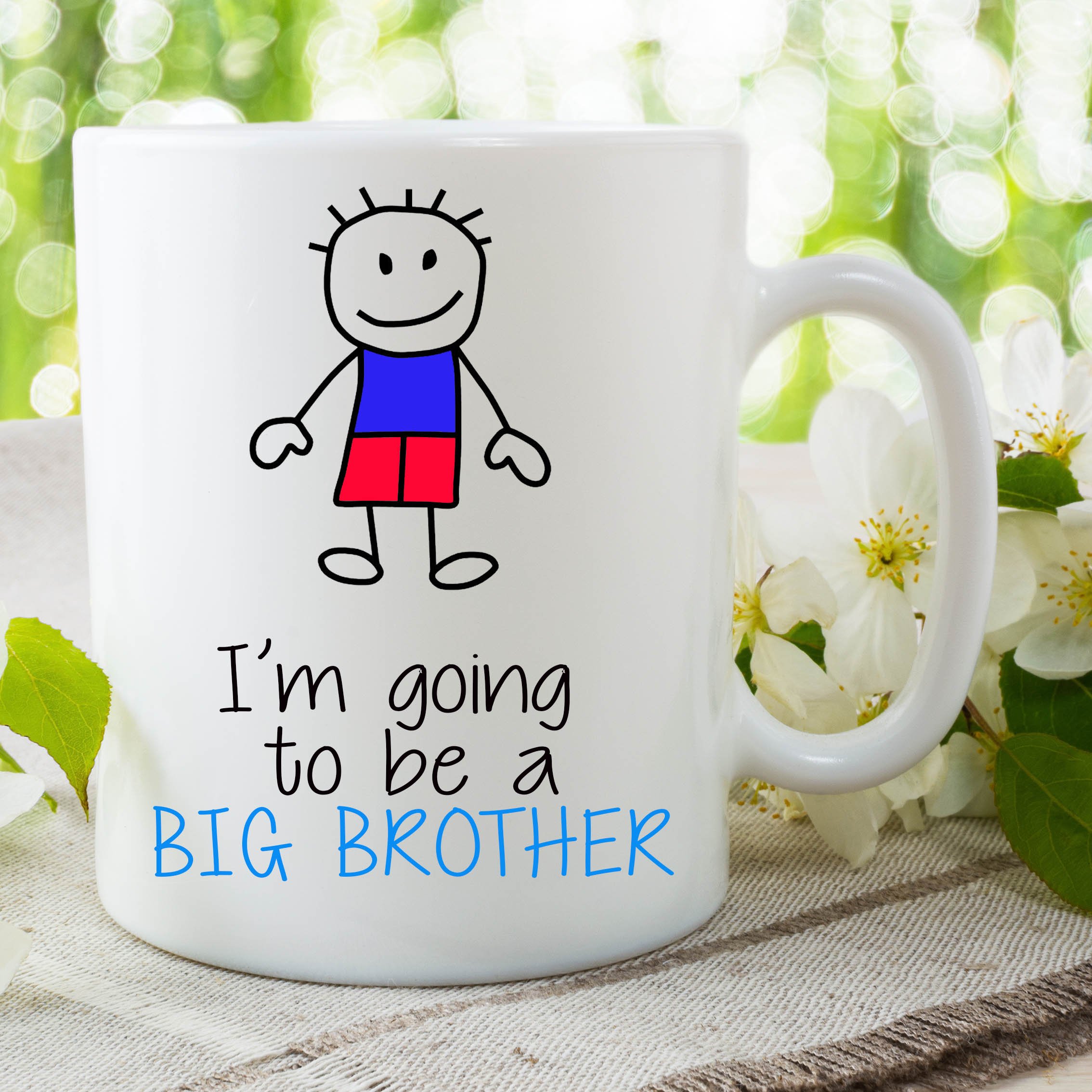 I'm Going to Be A Big Brother Mug Gift for Son Surprise Baby Present WSDMUG661