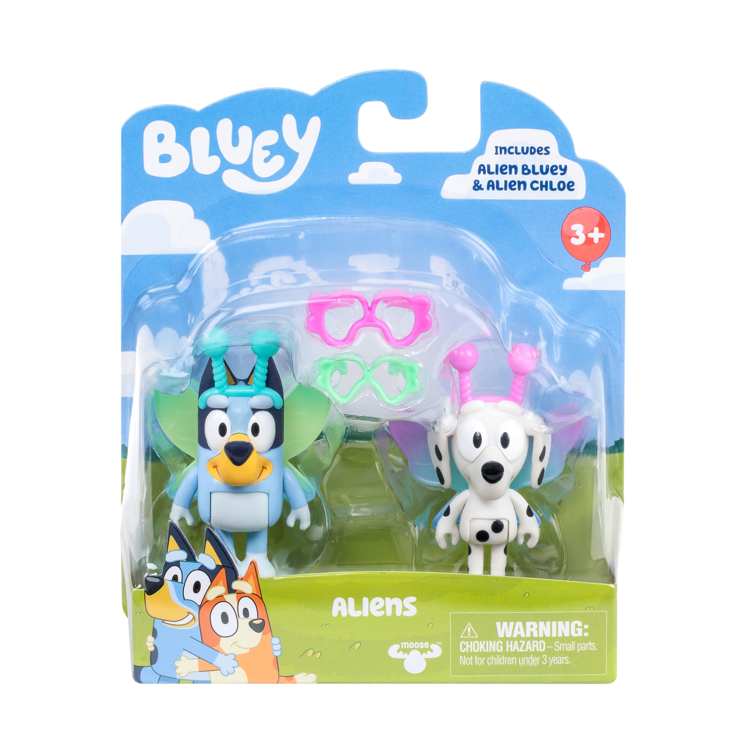 Bluey Pack of 2 S10 Aliens Chloe Action Figures โ image 1