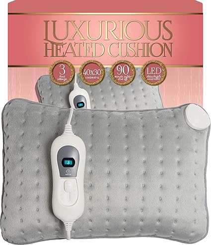 Homefront Electric Heated Cushion Pad Pillow 3 Heat Settings