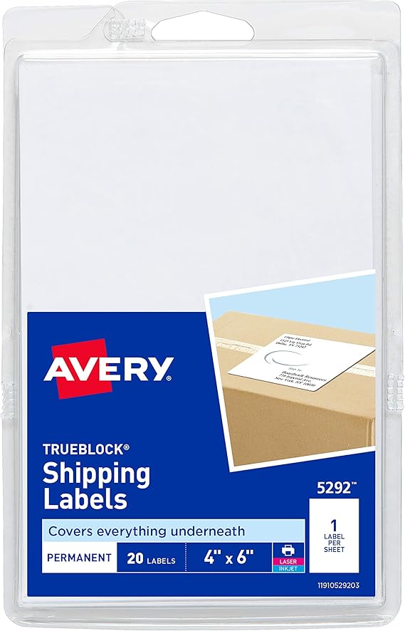 4x6 shipping labels for laser printer