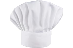 LilMents Chef Hat Elastic Adults Baker Kitchen Catering Cooking Toque
