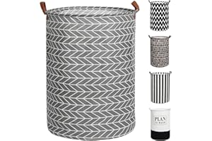 Haundry Large Foldable Laundry Basket with Handle, 22 in Tall Collapsible Laundry Hamper for Clothes Socks Toys Towels Quilt,