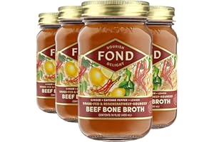 FOND NOURISH DELIGHT FOND Grass-fed Regenerative Beef Bone Broth infused with Organic Ginger & Cayenne