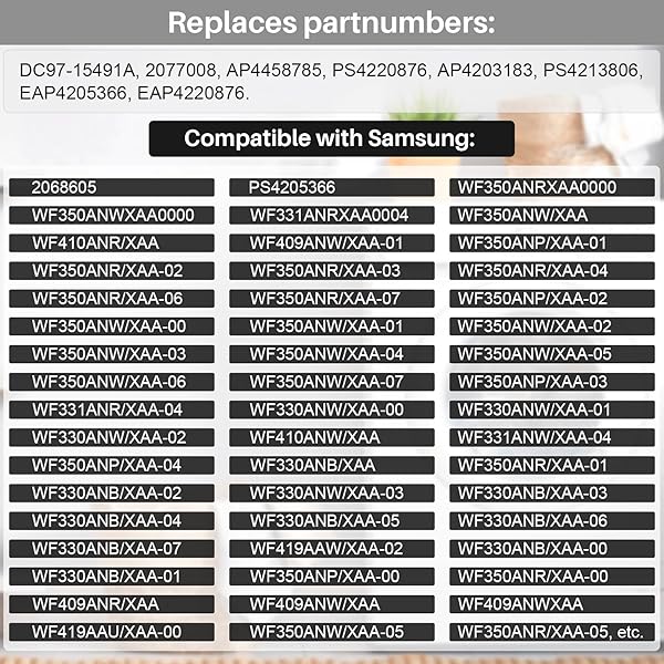 DC97-15491A WASHER FLANGE SHAFT ASSEMBLY COMPATIBLE WITH SAMSUNG WASHING MACHINE WITH DC60-40137A SPIDER HEX BOLT (6 PACK) 3 YEAR WARRANTY