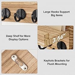 Lwenki Key Holder for Wall, Decorative Key and Mail