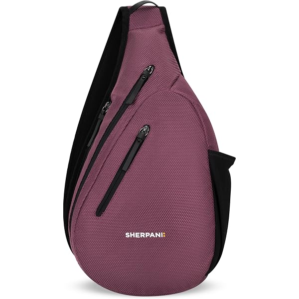 Sherpani Quilted Plum Sling Backpack Travel Sling Bag Purse | Sling & Backpack Handbag | Cross  main image 3