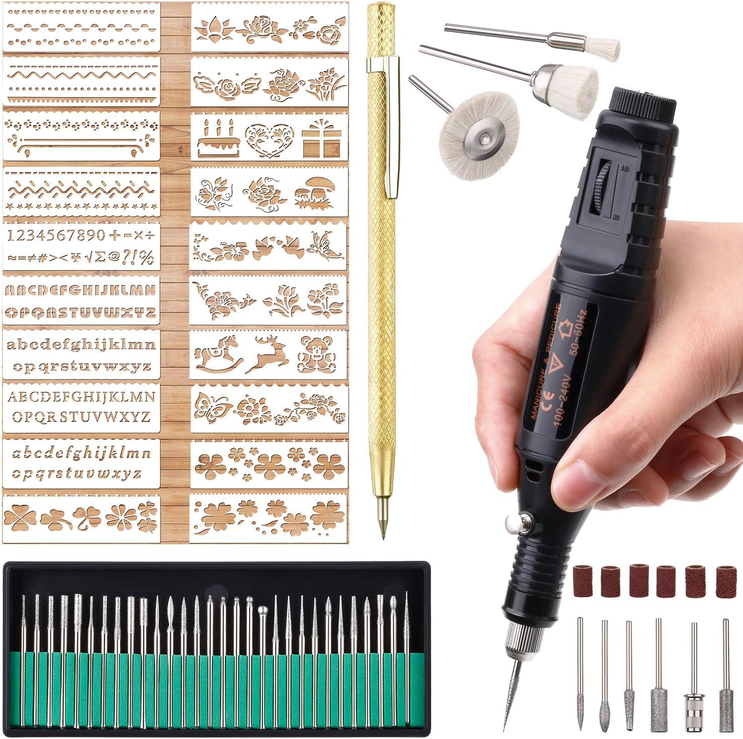 Micro Engraver Pen Engraving Tool Kit Electric Mini DIY Metal Glass