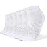 Men’s Low Cut & No Show Socks - Half Terry Moisture Wicking Soft & Breathable Athletic Socks 6 Pairs