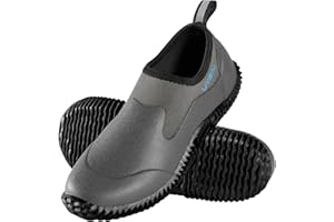 UVSAI Men’s Waterproof Garden Shoes Rain Boots Slip-On Footwear for Gardening Farming Camping Lawn Care Yard Work