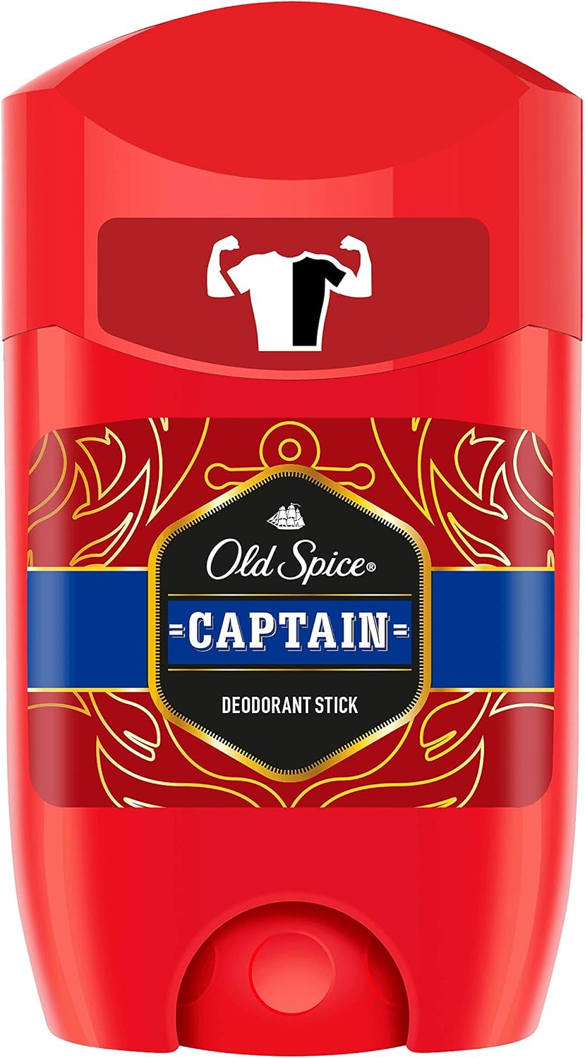 Old Spice Captain Deodorant Stick, Pack of 6 x 50 ml (300 ml Total), 300 ml (Pack of 1) - Image 3