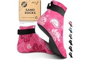 BPS New Zealand 'Storm' 3mm Neoprene Socks - Glued & Stitched Anti-Slip Wetsuit Swim Socks Dive Boots for Beach Water Sports