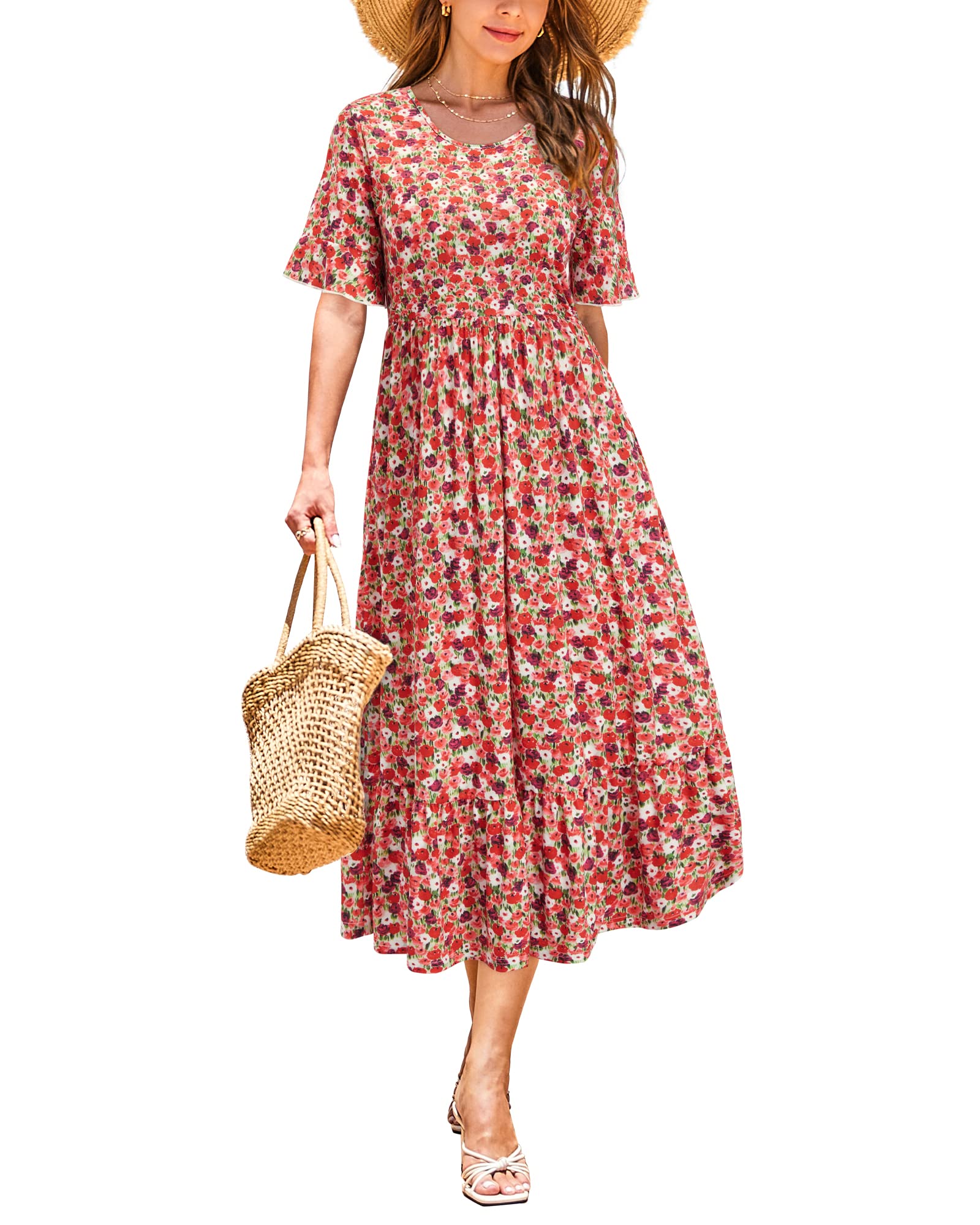STYLEWORD Women's Summer 2025 Casual Short Sleeve