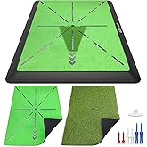 Golf Hitting Mat, Golf Practice Mat Outdoor Indoor for Training Chipping Show Swing Path, Golf Impact Turf Mat with Rubber Backing,Golf Accessories for Men,Gifts for Men/Dad/Husband