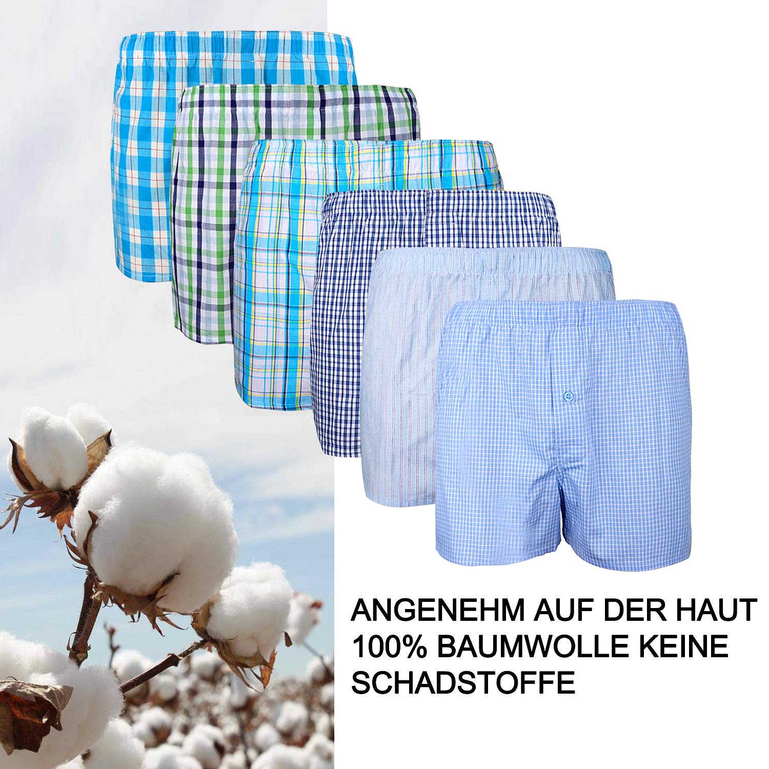 intimissimi Uomo Confezione da 6 XIAOYAO Boxer Uomo American Style Boxer  Abbigliamento berjaya.edu.my