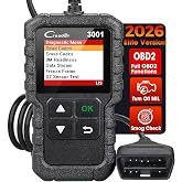 LAUNCH Creader 3001 OBD2 Scanner, Check Engine Code Reader, Lifetime Update | Car Engine Fault Code Reader CAN Diagnostic Scan Tool, Read and Clear Error Codes for All OBDII Protocol Cars Since 1996