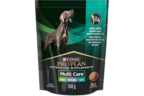 Purina Pro Plan Veterinary Supplements, Mutli Care Dog Chew Probiotic - 300 g (60 Chews)