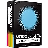 Astrobrights Mega Collection, Colored Cardstock,"Brilliant" 5-Color Assortment, 320 Sheets, 65 lb/176 gsm, 8.5" x 11" - MORE 