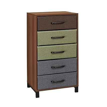 Hosuehold Essentials 8035-1 Wooden 5 Drawer Dresser