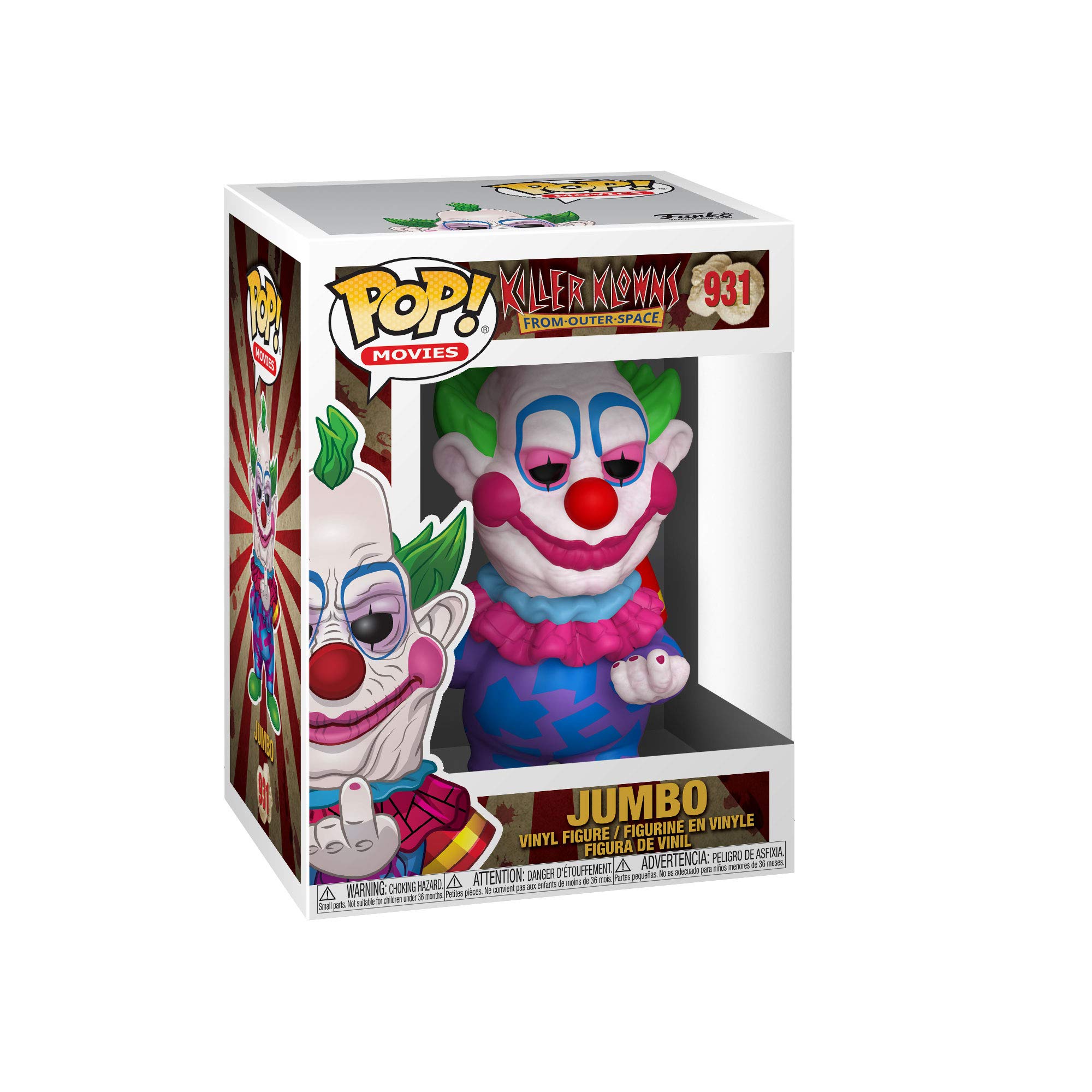 Funko POP! Movies: Killer Klowns from Outer Space-Jumbo - Collectable Vinyl Figure - Gift Idea - Official Merchandise - Toys for Kids & Adults - Movies Fans - Model Figure for Collectors and Display