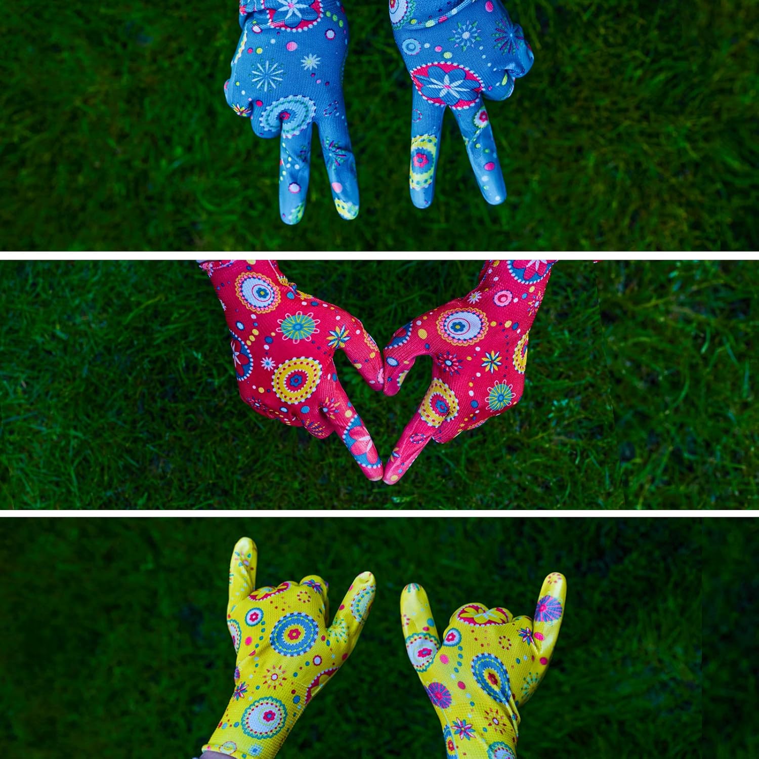 PROMEDIX P Gardening Gloves for Women, Breathable Nitrile Coated Women Working Gloves, Gardening gifts for women, Super Light Weight, Medium Size Fits Most, 3 Pairs: Clothing