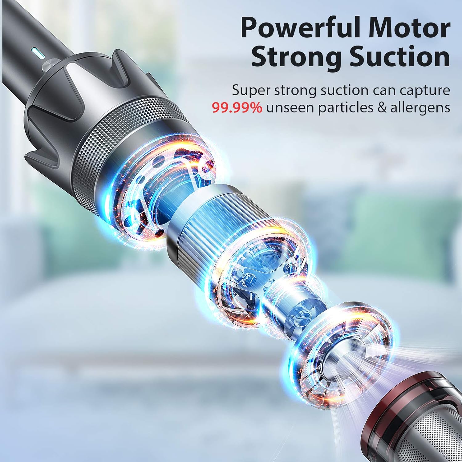 Foxnovo Handheld Vacuum Cleaner Cordless: 13Kpa Powerful Suction Handheld Vacuum Lightweight Fast Charging Dual Suction Mode Mini Vacuum Handheld Portable Vacuum Cleaner for Pet Hair|Home|Car Cleaning -