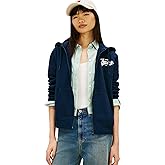 Tommy Jeans womens Medium Weight Zip Up Hoodie With Printed Logo and Drawstring