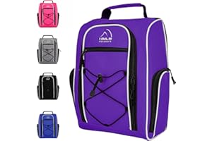 HMLIN OUTOOORS Golf Shoe Bag Men | Golf Bag Women | Shoe Travel Bag | Sneaker Bag And Shoe Bag For Gym With Ventilation & Double Outside Accessory Pocket For Socks, Tees, Golf Balls and Other Accessories Etc Storage