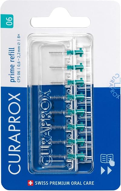 Curaprox CPS 06 Prime Interdental Brush Refills ISO 0 Green 8-pcs