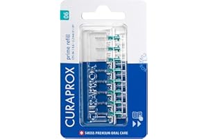 Curaprox Interdental Brush Refills CPS 06 Prime – ISO Size 0, Green | Ultra-Fine Filaments for Gentle Cleaning of Small Gaps 