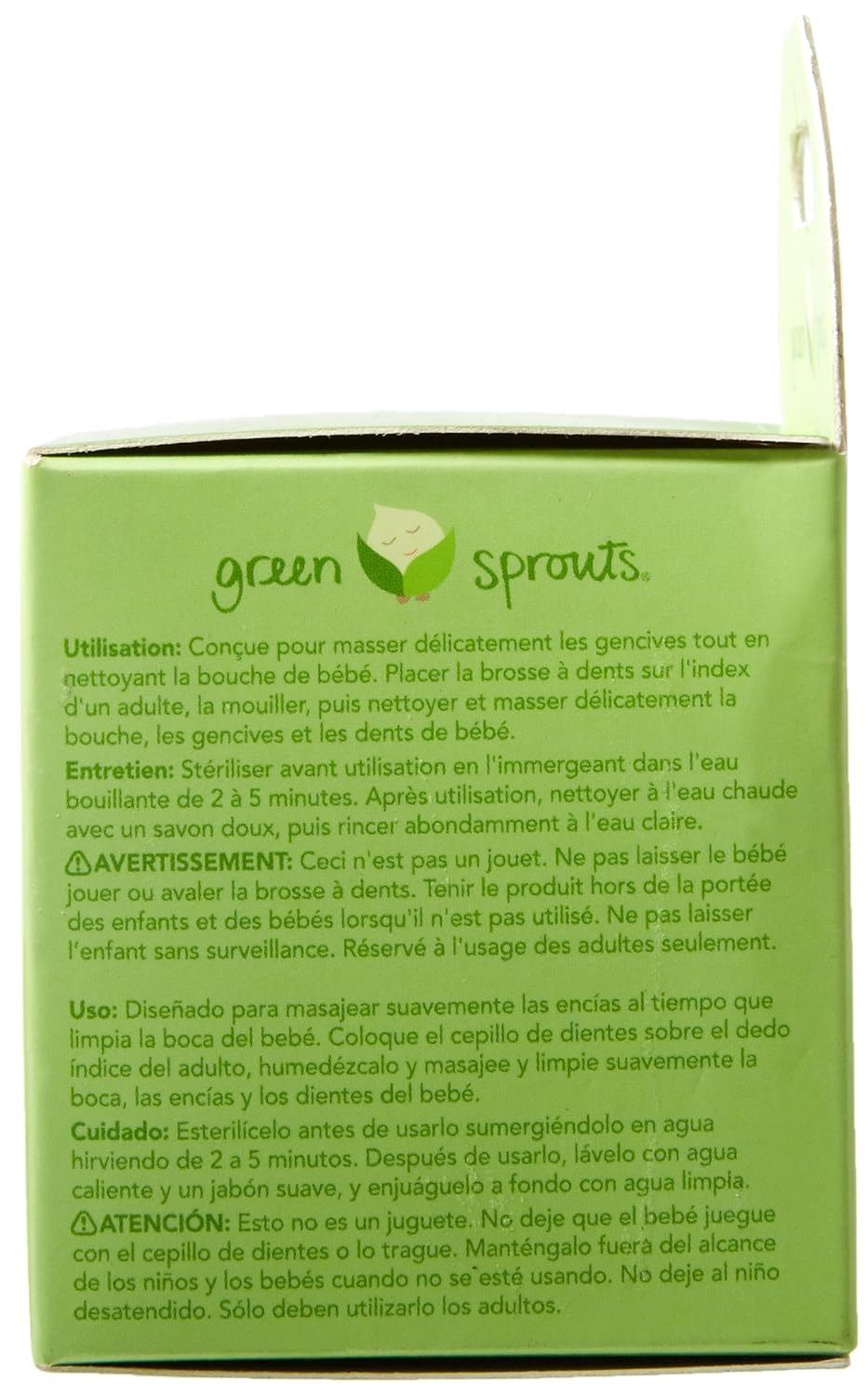 大人の上質 子ども用ハブラシ Silicone Sprouts Green Finger B003jnelb4 Toothbrush 限定特価 Www Aiq Aiq Com Mx