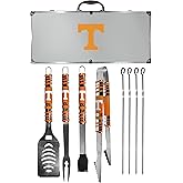 NCAA Siskiyou Sports Fan Shop Tennessee Volunteers Steel Tailgater BBQ Set w/Case 8 piece Gray