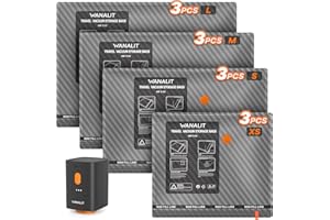 Travel Vacuum Storage Bags with Wireless Rechargeable Electric Pump, 12 Pack Travel Essentials Vacuum Seal Bags for Clothing,
