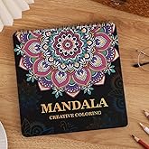 Mandala Coloring Book for Adults Relaxation and Teens Stress Relief, Spiral Coloring Book for Women, Hard Cover Spiral Bound Mindfulness Stress-Free Patterns for Adult to Relax Relieve Anxiety Gifts