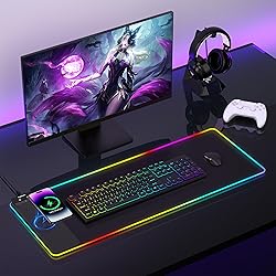 TopMade Mouse Pad with Wireless Charging, 31.5" x